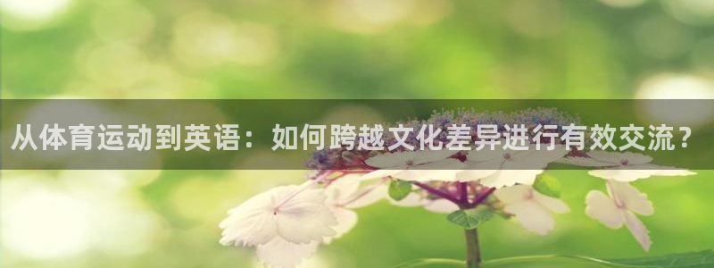 利记官网下载官方客服电话：从体育运动到英语：如何跨越