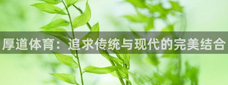利记官方正版app集团官网首页网址：厚道体育：追求传