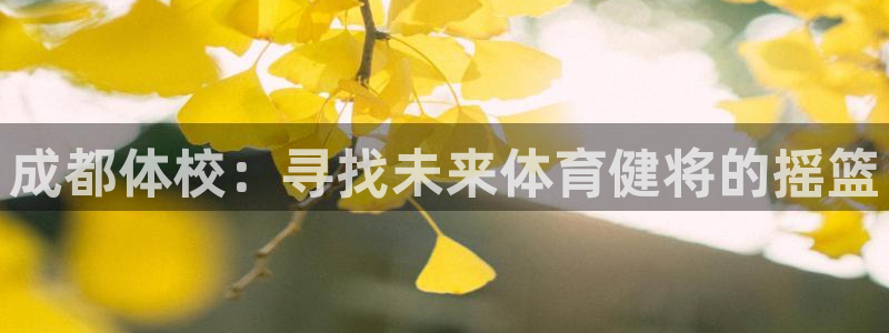利记官网下载开户：成都体校：寻找未来体育健将的摇篮