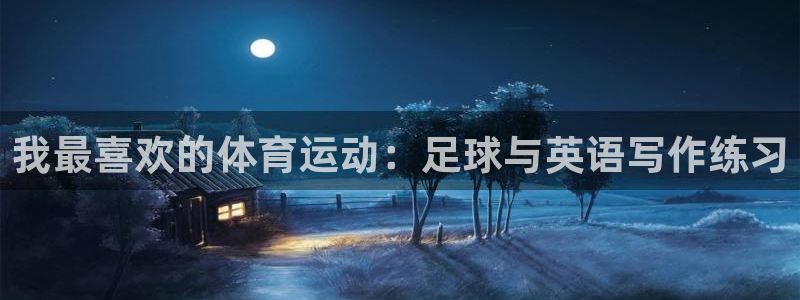 海南利记官网下载发展怎么样：我最喜欢的体育运动：足球